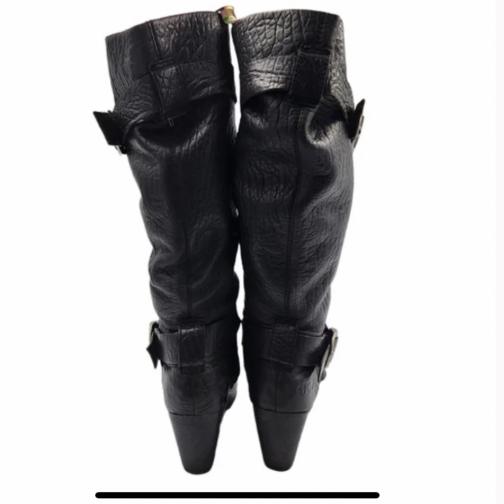 ❤️Lucky Brand black Candice pebbled leather. good preloved condition.🍀✌🏻❤️ - Picture 8 of 9